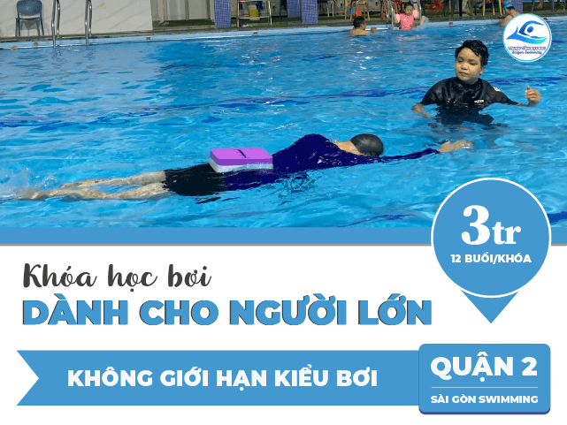 Lớp học bơi dành cho người lớn ở Quận 2 